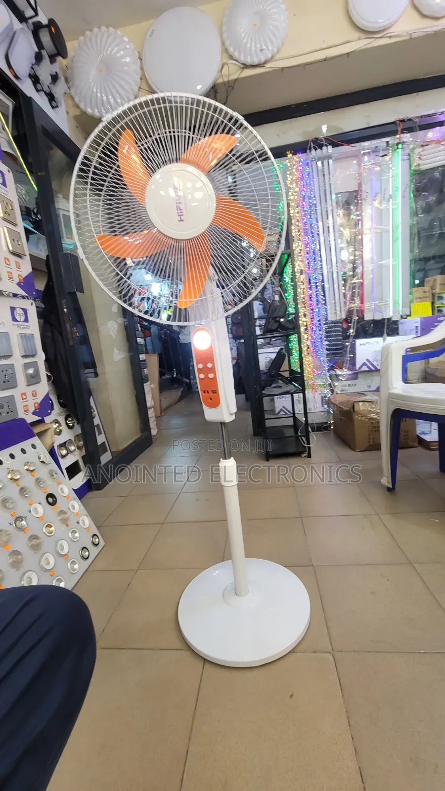 Hifi Rechargeable Standing Fan With a Remote