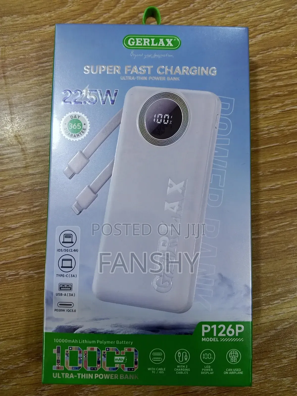 Original 10,000mah Display Screen With Type C iPhone Cable