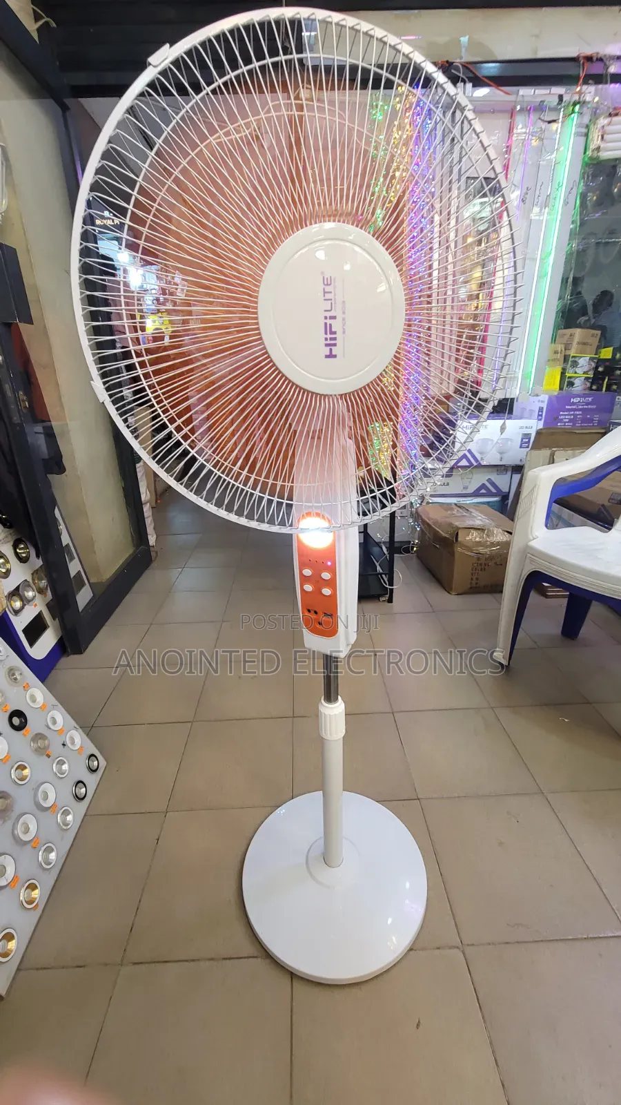 Hifi Rechargeable Solar Fan With Remote