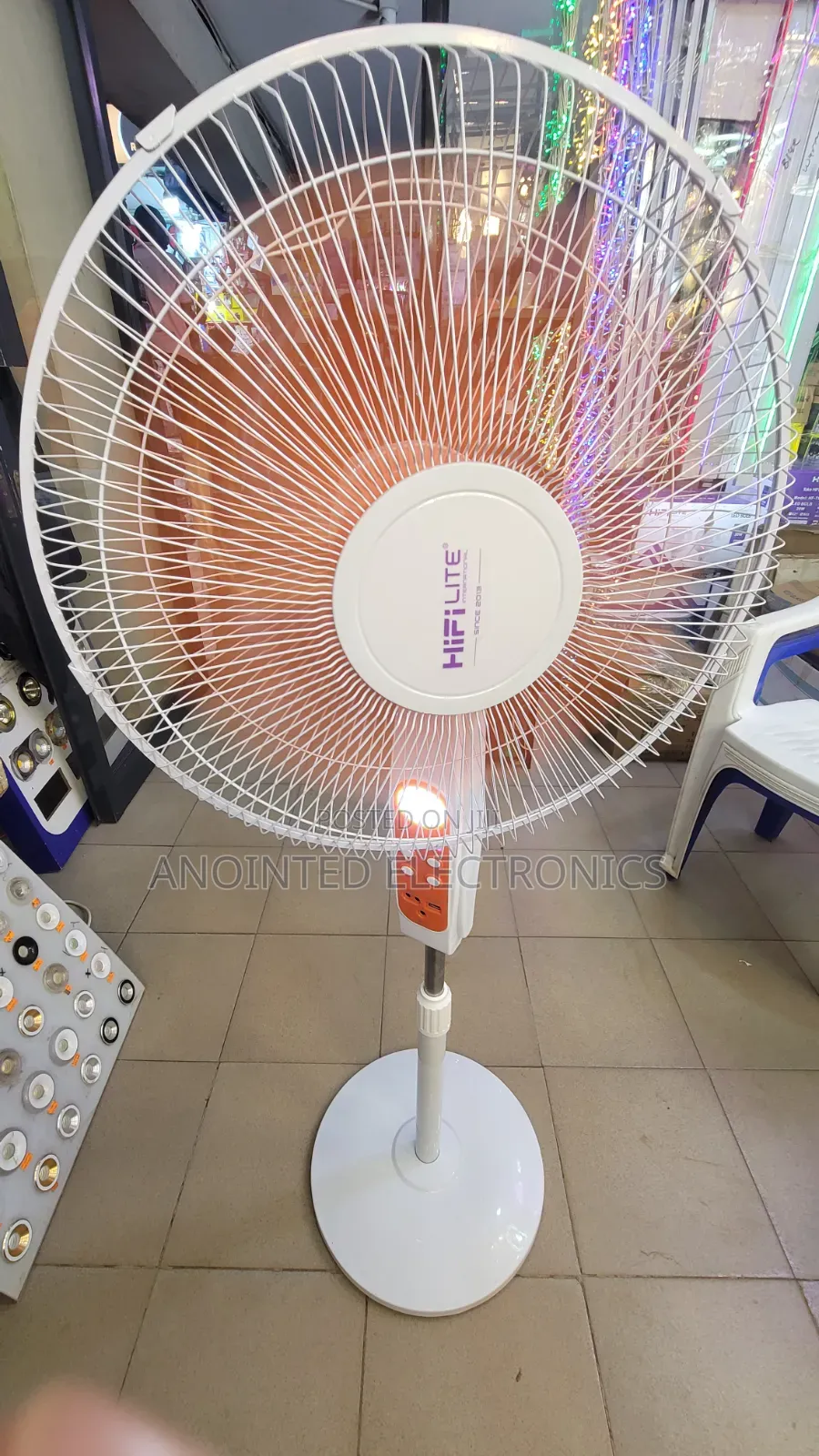 Hifi Rechargeable Solar Fan With Remote