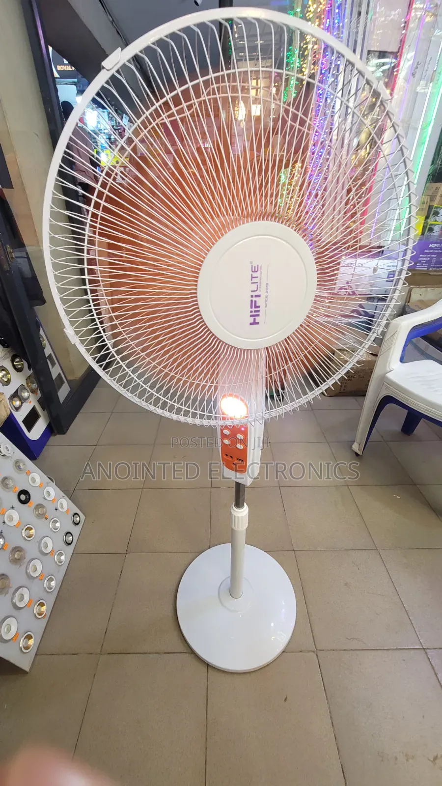 Hifi Rechargeable Solar Fan With Remote