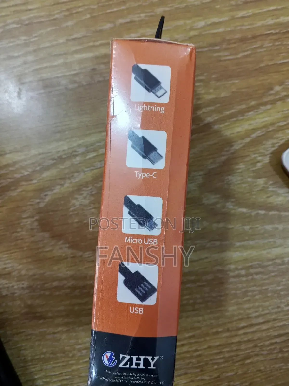 Original Zhy 20,000mah Power Bank With 4 Point Output Cables