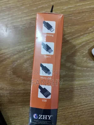 Original Zhy 20,000mah Power Bank With 4 Point Output Cables