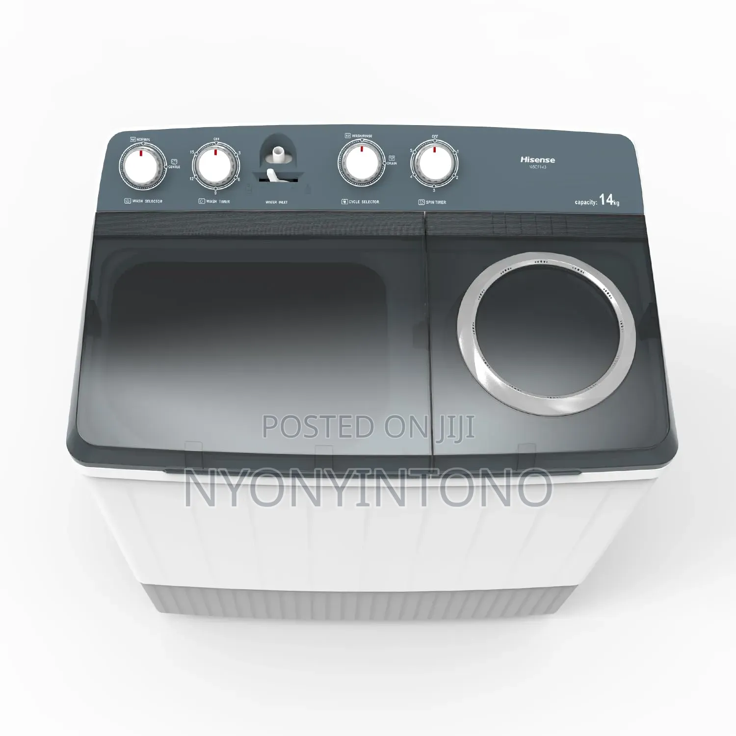 Hisense 14kg Twin Tub Washing Machine With Air Dryer