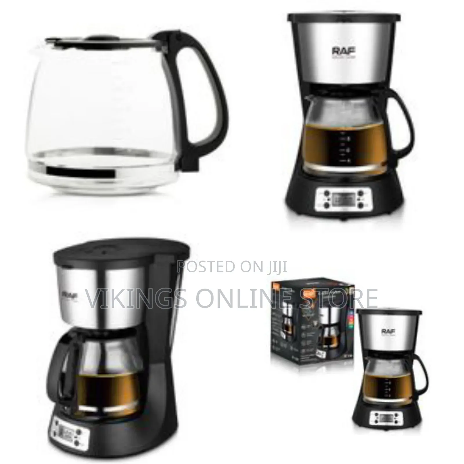 Raf New Digital Glass Display 1.5l Coffee Drip Espresso Coffee Machine