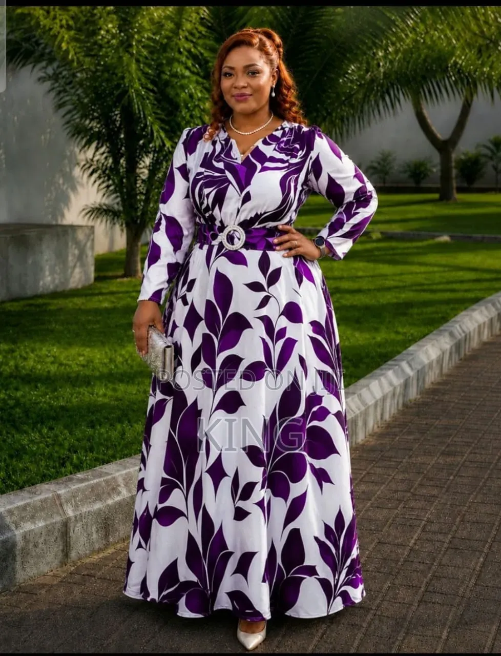 Maxi Dress With a Belted Waist
