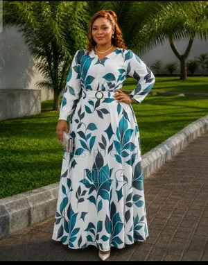 Maxi Dress With a Belted Waist