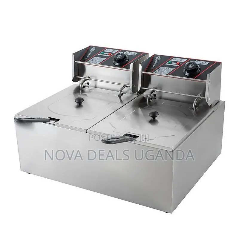 Raf 10l Double Deep Fryer Electric Stainless Steel Brand New