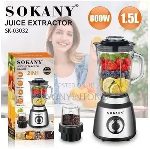 Sokany 800w 2 in 1 Blender With Grinder Sk-03032