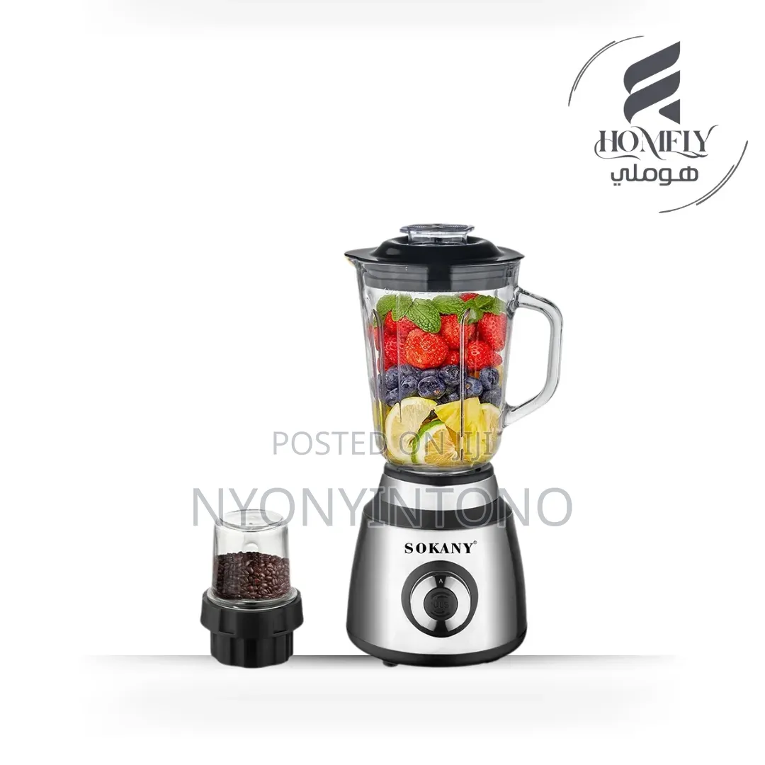 Sokany 800w 2 in 1 Blender With Grinder Sk-03032