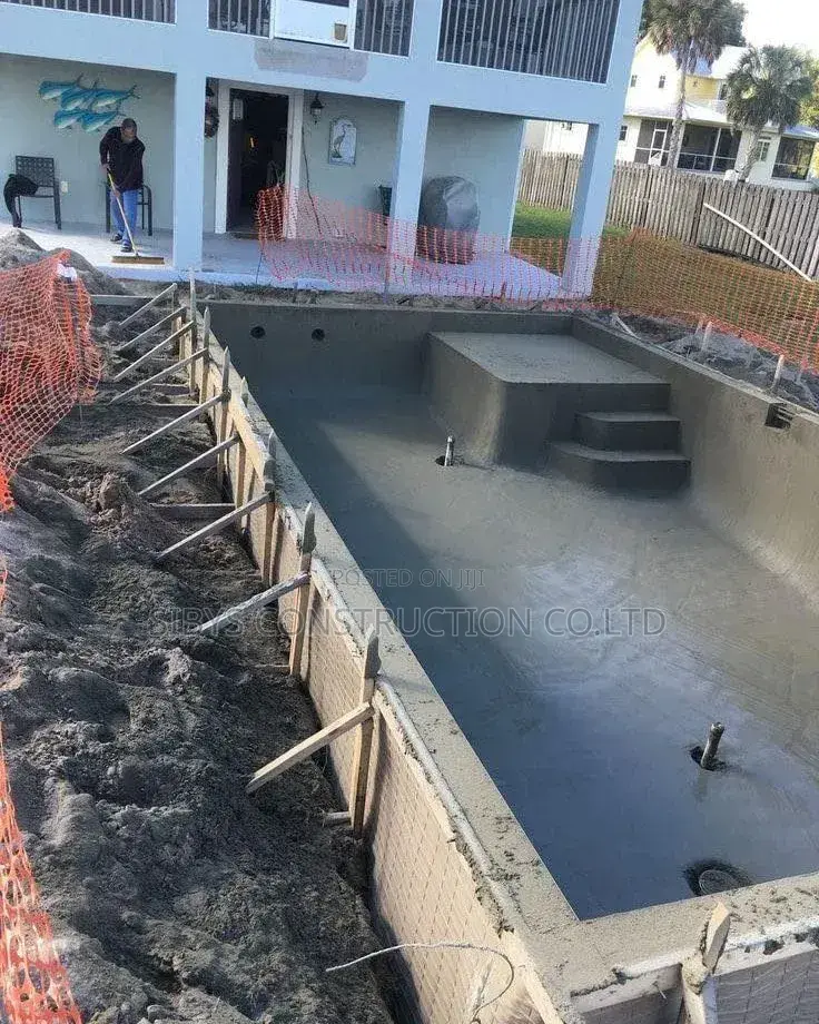 Swimming Pool Site Construction Level 01
