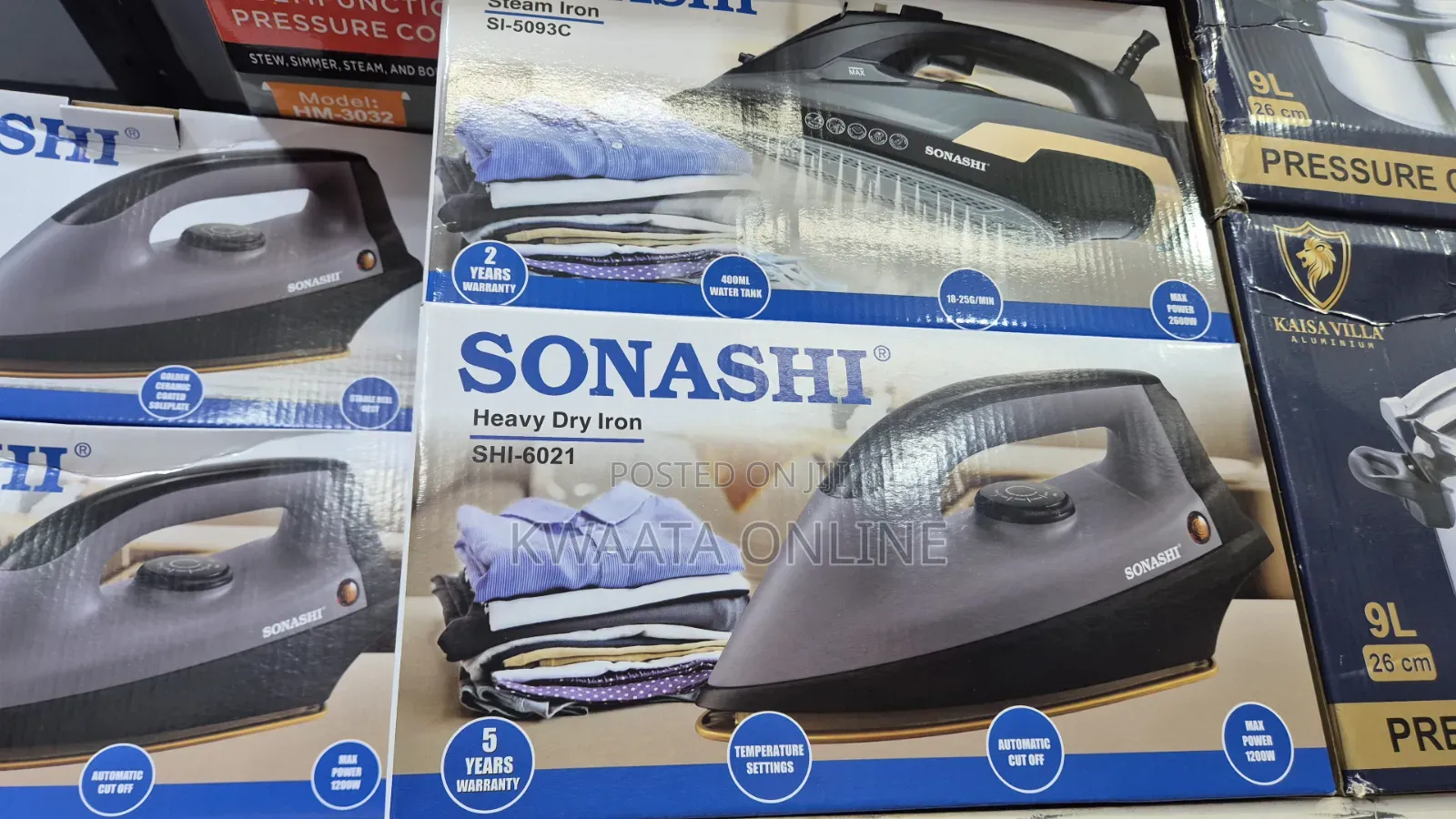 Sonashi Heavy Dry Iron Overheat Protection 1200w Shi-6021