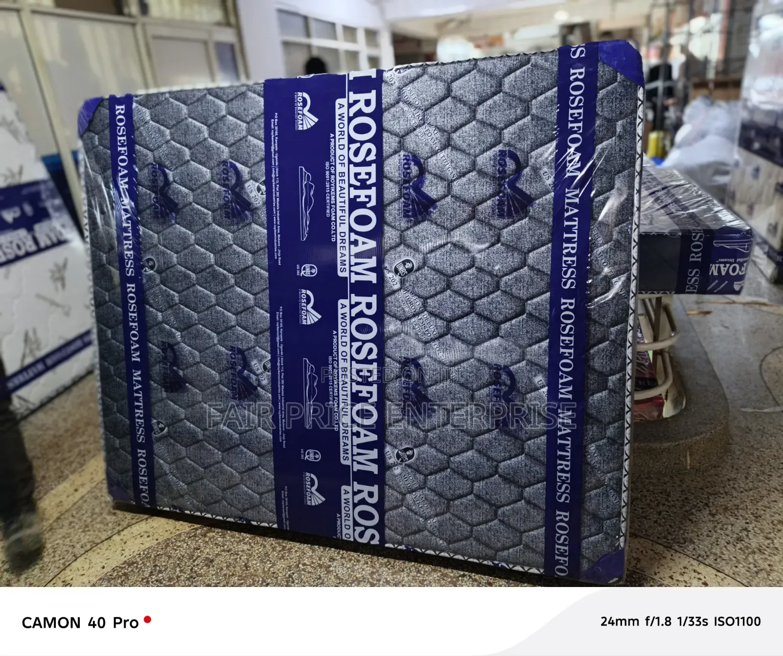 5x6x8 Inches. Super Density Mattress. Rosefoam Mattresses