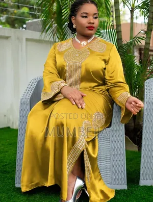 Golden Yellow Kaftan Dress