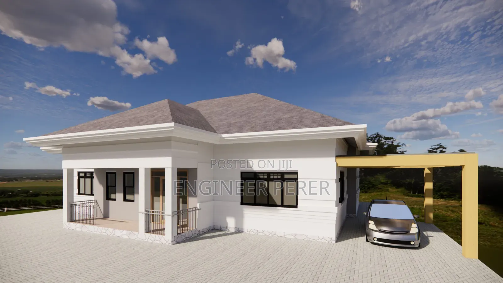 4-5 House With Car Porch.