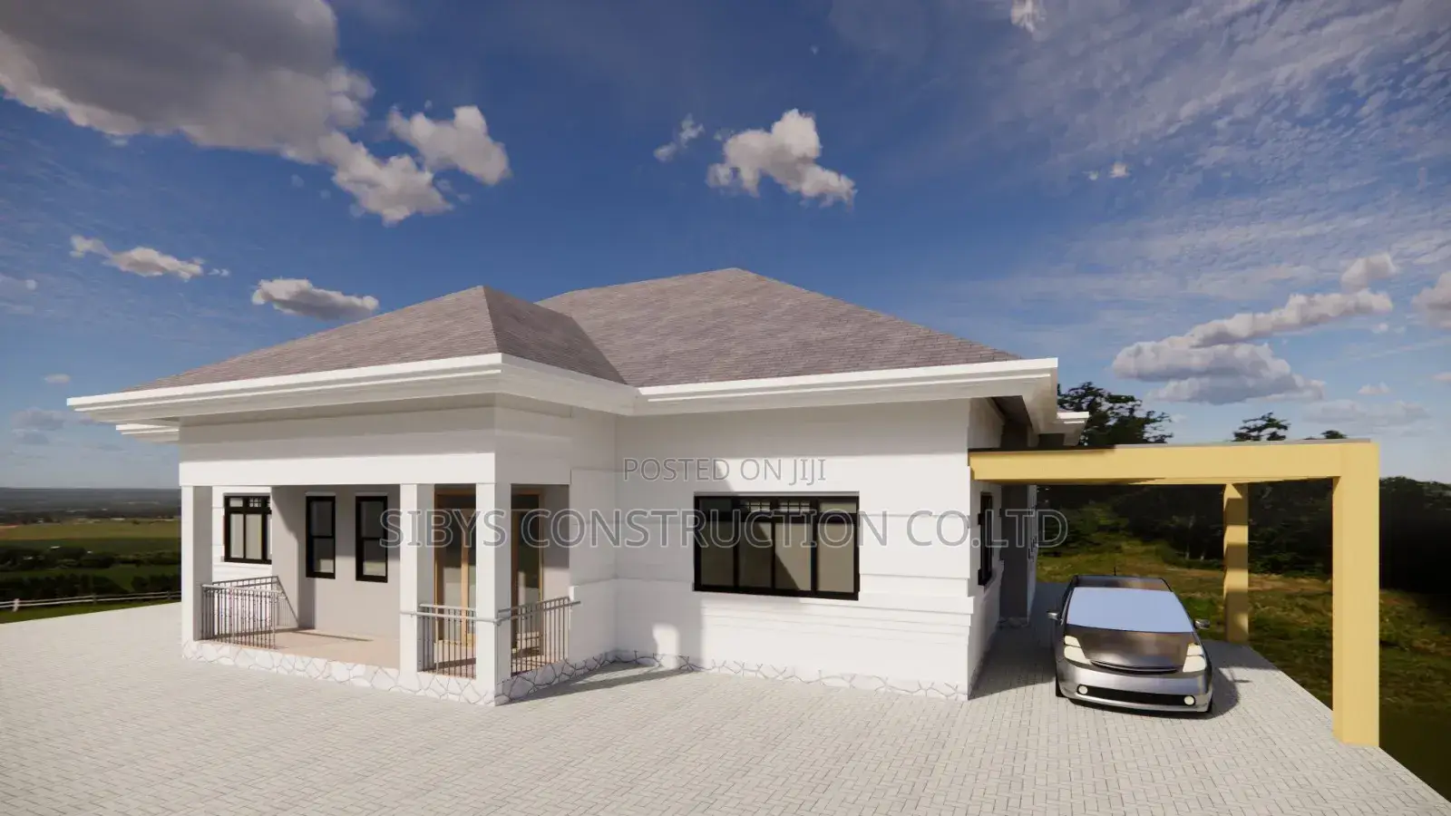 4-5 House With Car Porch.