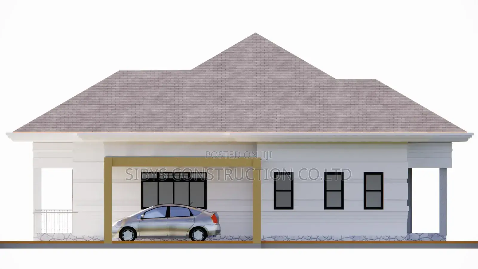 4-5 House With Car Porch.