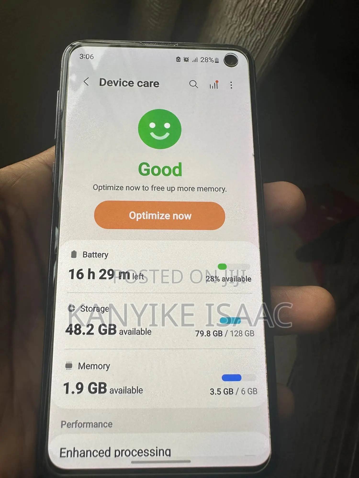 Samsung Galaxy S10e 128 GB Blue