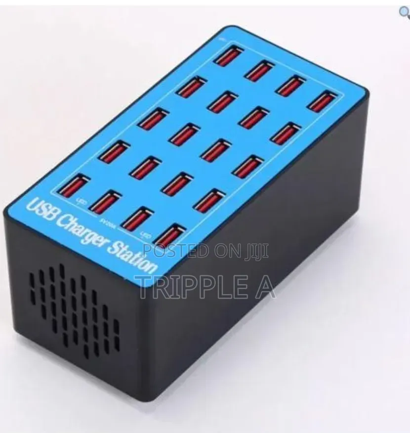 100w 20-Port Usb Smart Charger Station