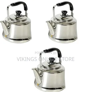10 Litre Whistling Tea Boiling Kettle - Silver