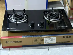 Happyhome A8802 Double Burner Gas Stove Glass