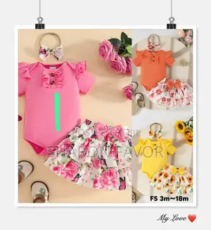 Baby Girls Pink Summer 3piece