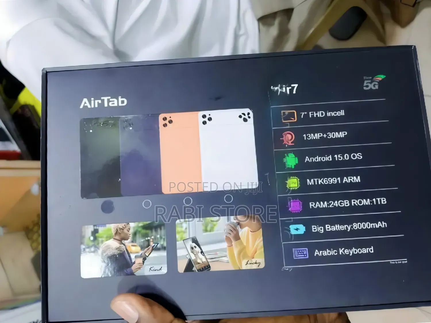 New AirTab A07 128 GB Black