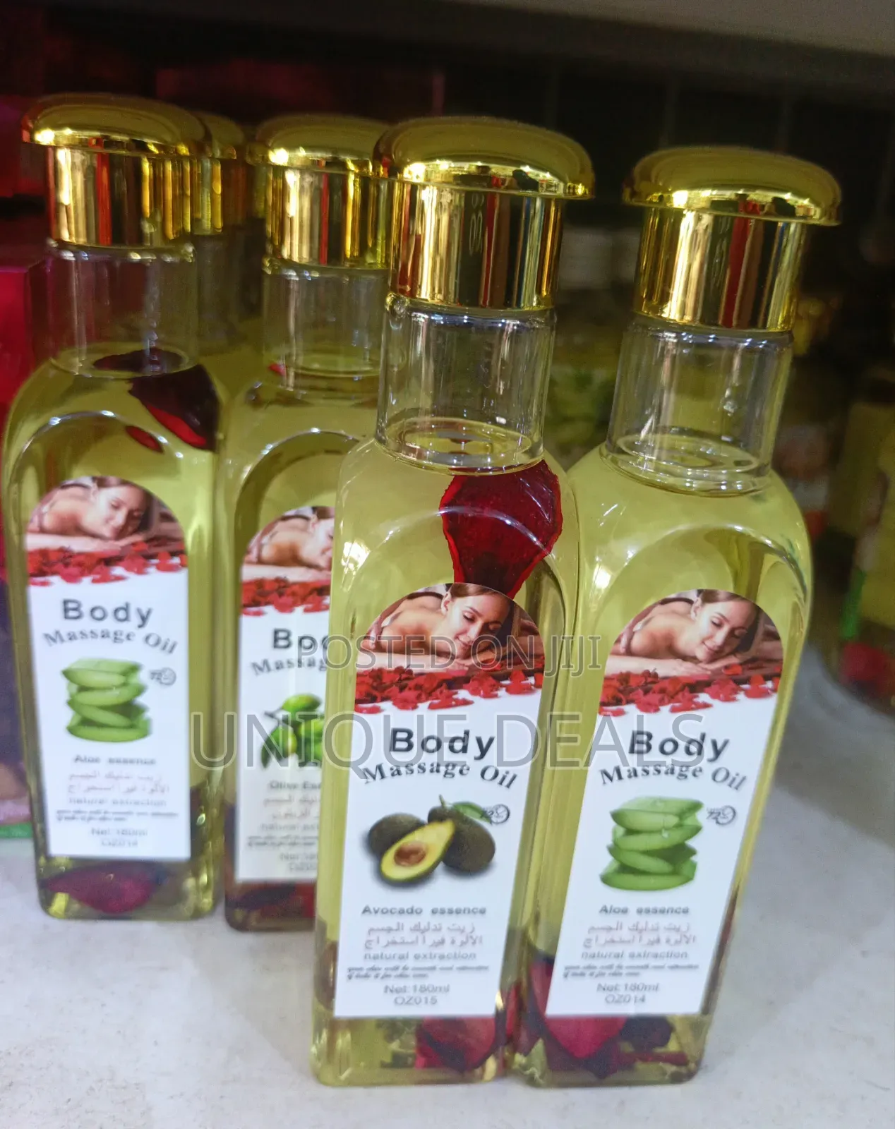 180ml Bottles of Body Massage Oil