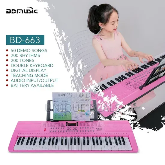 61-key Electronic Musical Keyboard Toy Packaged