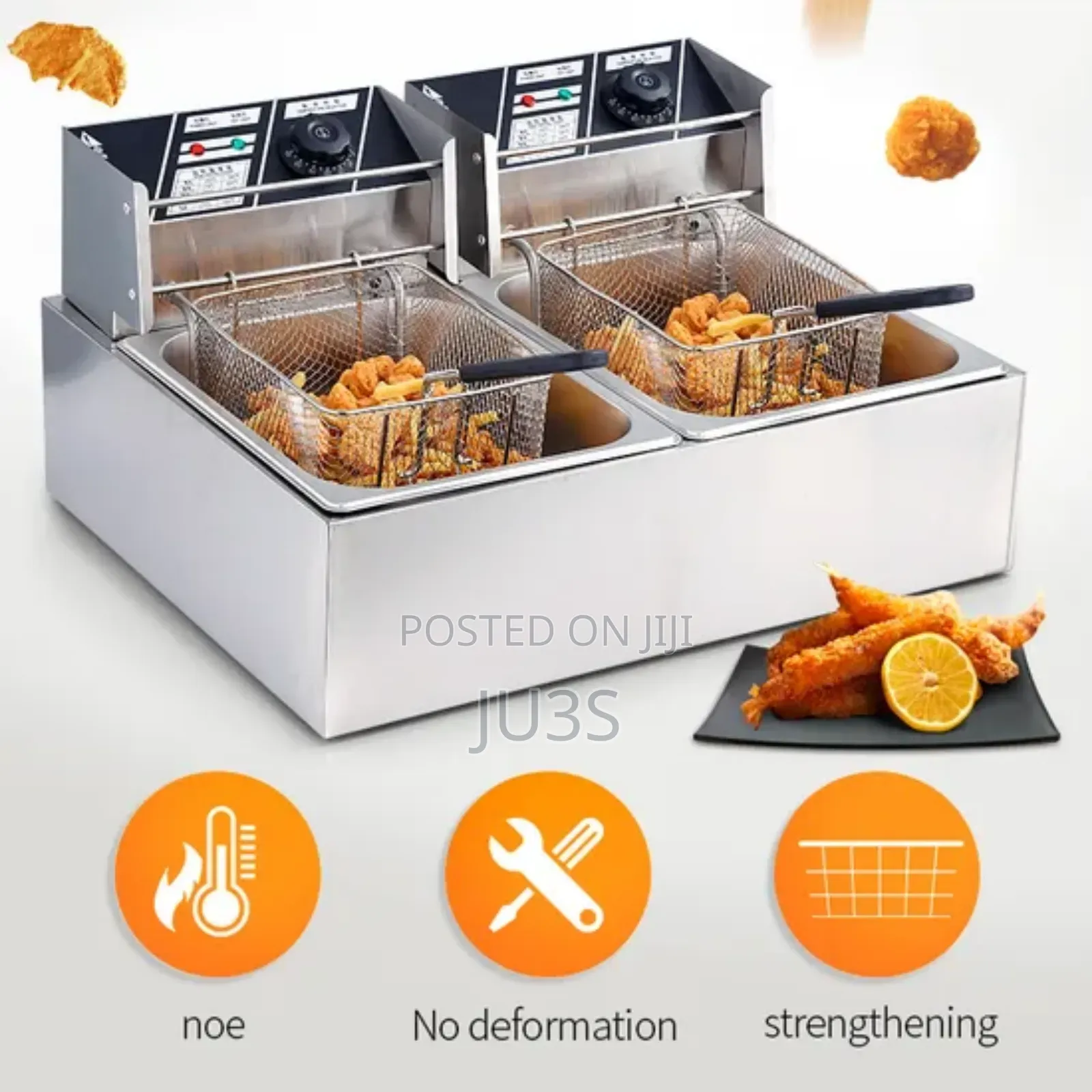 Zokop 12l Dual Tank Electric Deep Fryer