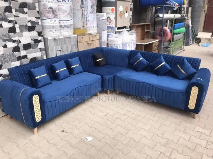 Sofa Set Blue in Colour