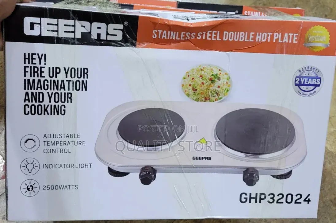 Geepas Electric Hot Plate Double