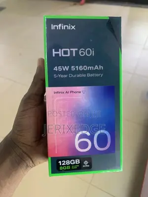 New Infinix Hot 60i 128 GB Black