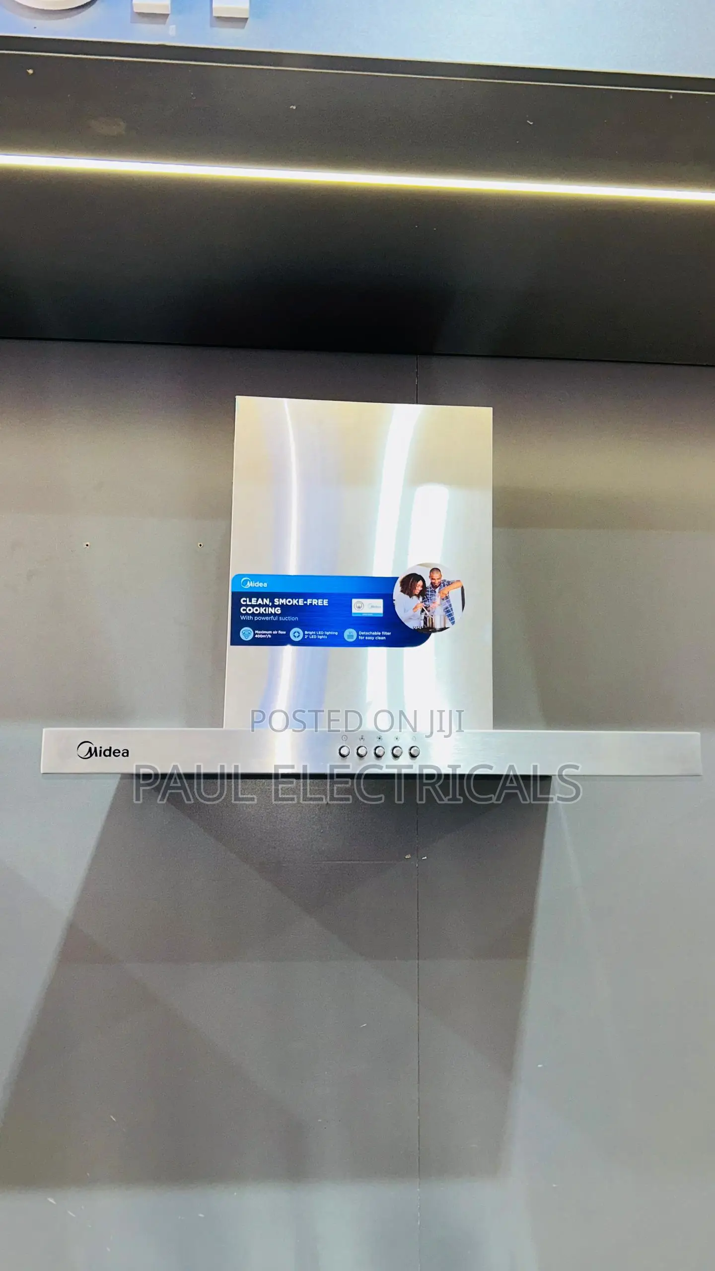 Midea Cooker Hood and Chimney 90cm by 60cm