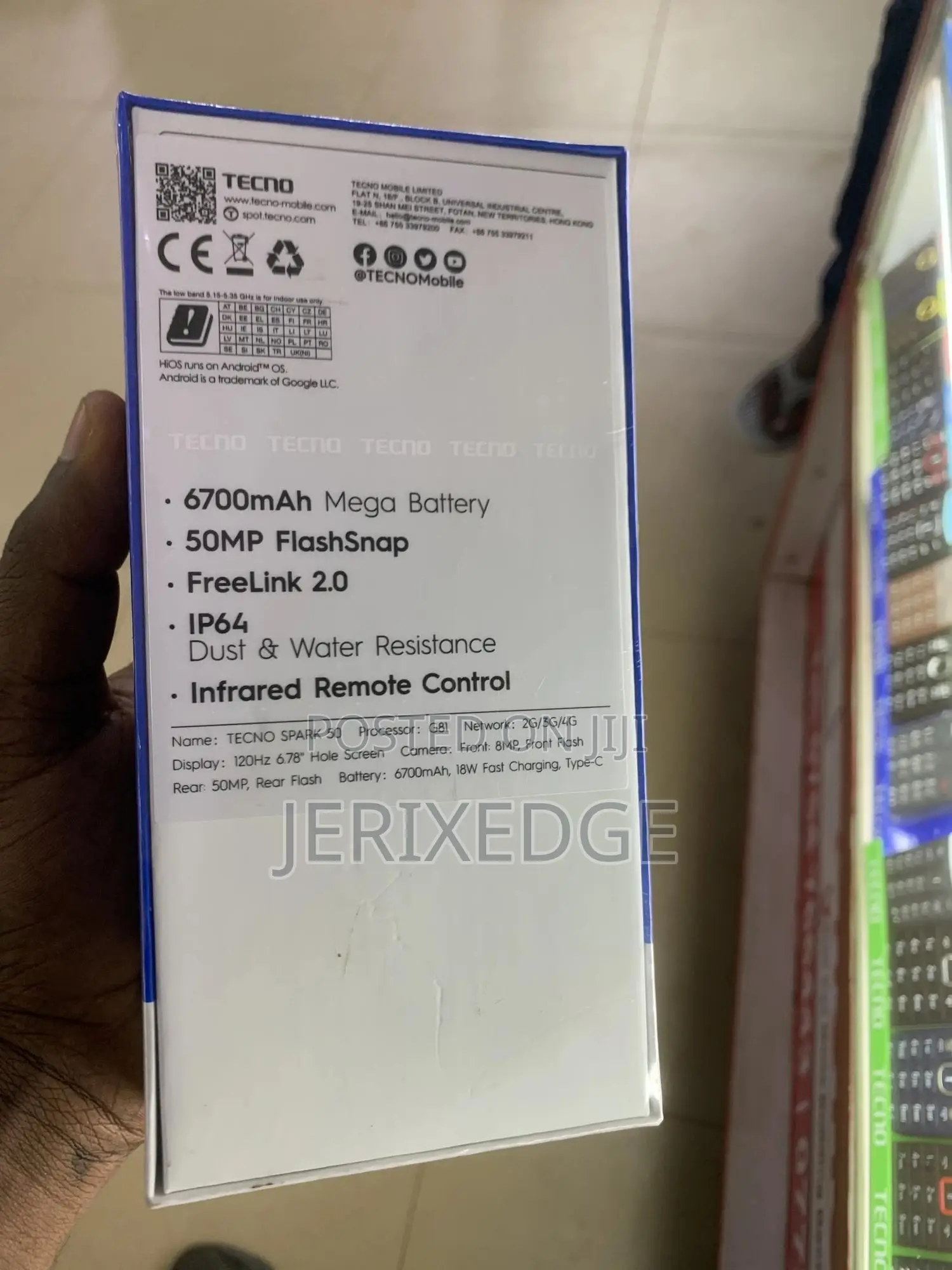 New Tecno Spark 50 128 GB Black