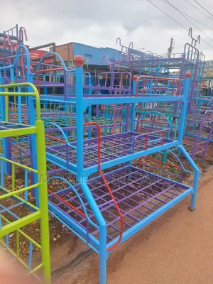 4x6 and 3 by 6 Metallic Triple Decker Beds