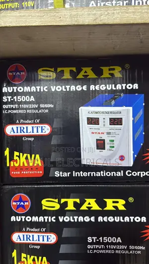 Airstar Voltage Regulator 1500w Digital