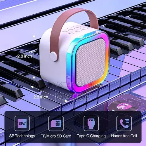 Children's Portable Bluetooth Speaker Mini With Wireless Microphone