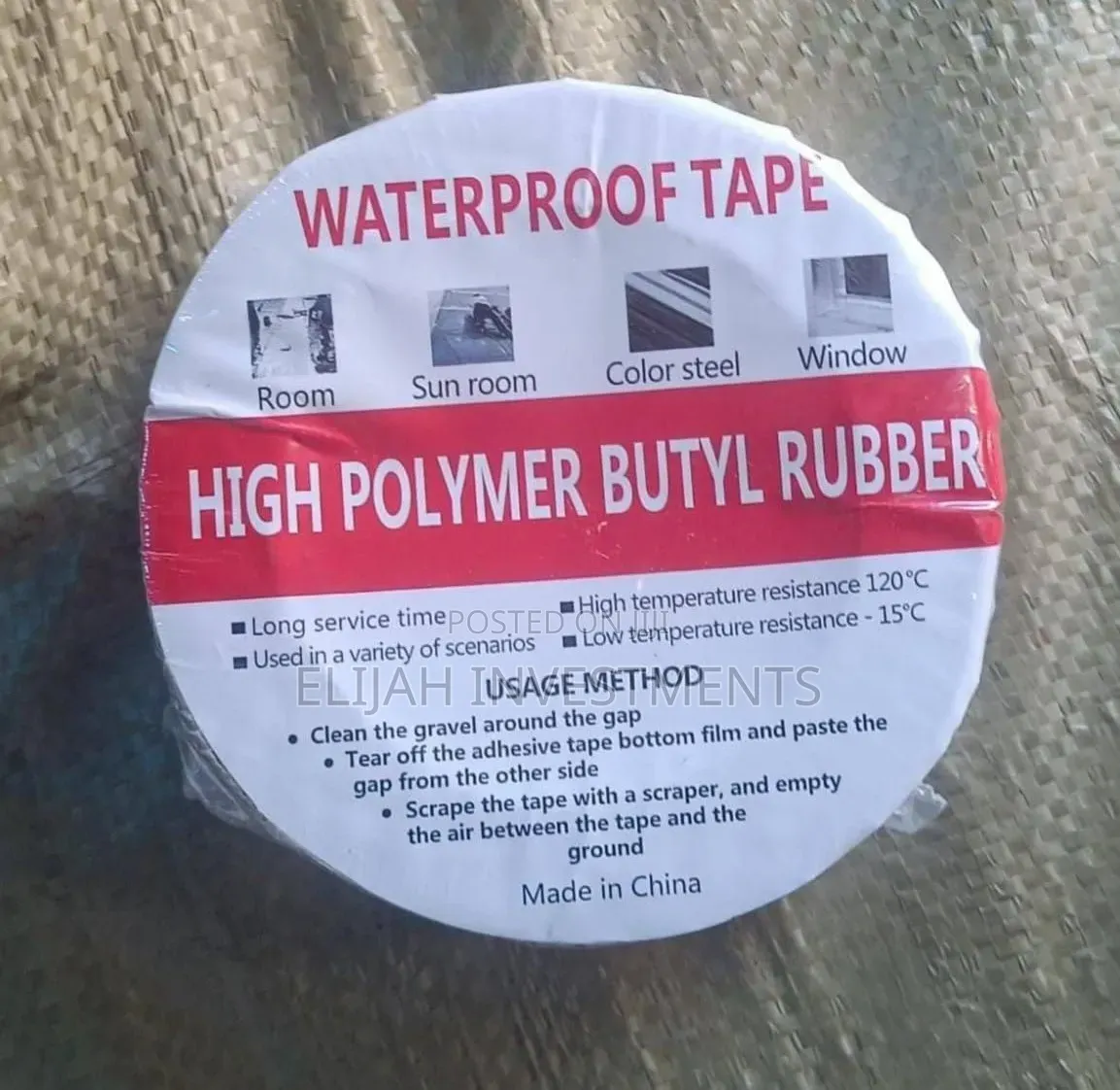 High Polymer Butyl Rubber Waterproof Tape