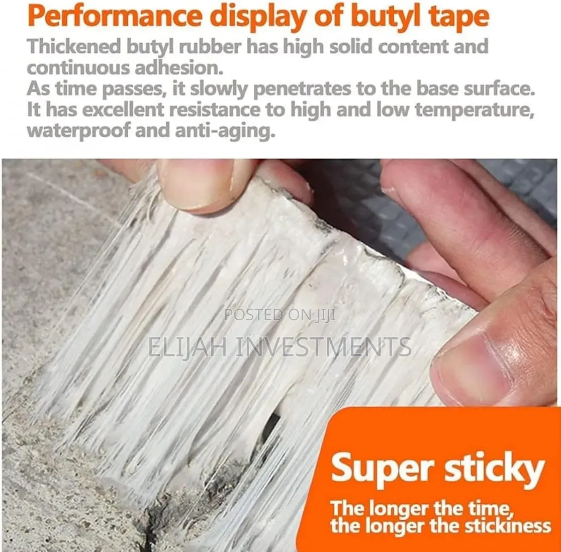 High Polymer Butyl Rubber Waterproof Tape
