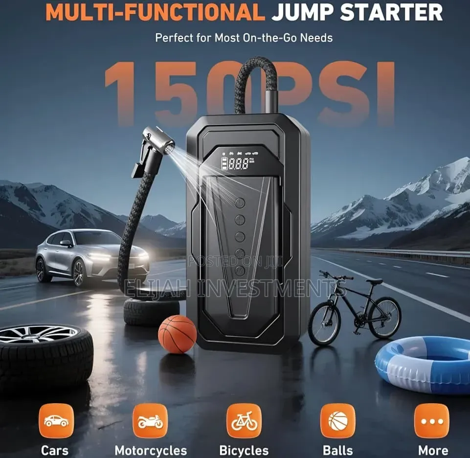 Multifunctional Rechargeable Car Tyre Inflator