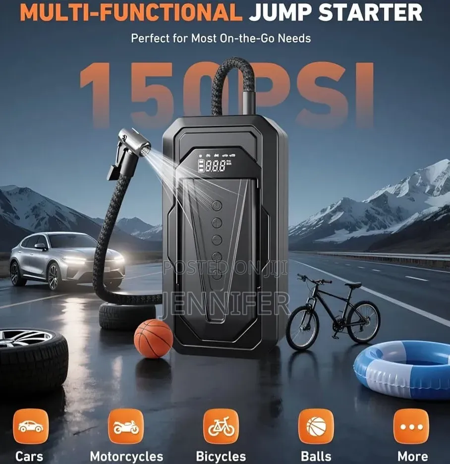 Multifunctional Rechargeable Car Tyre Inflator