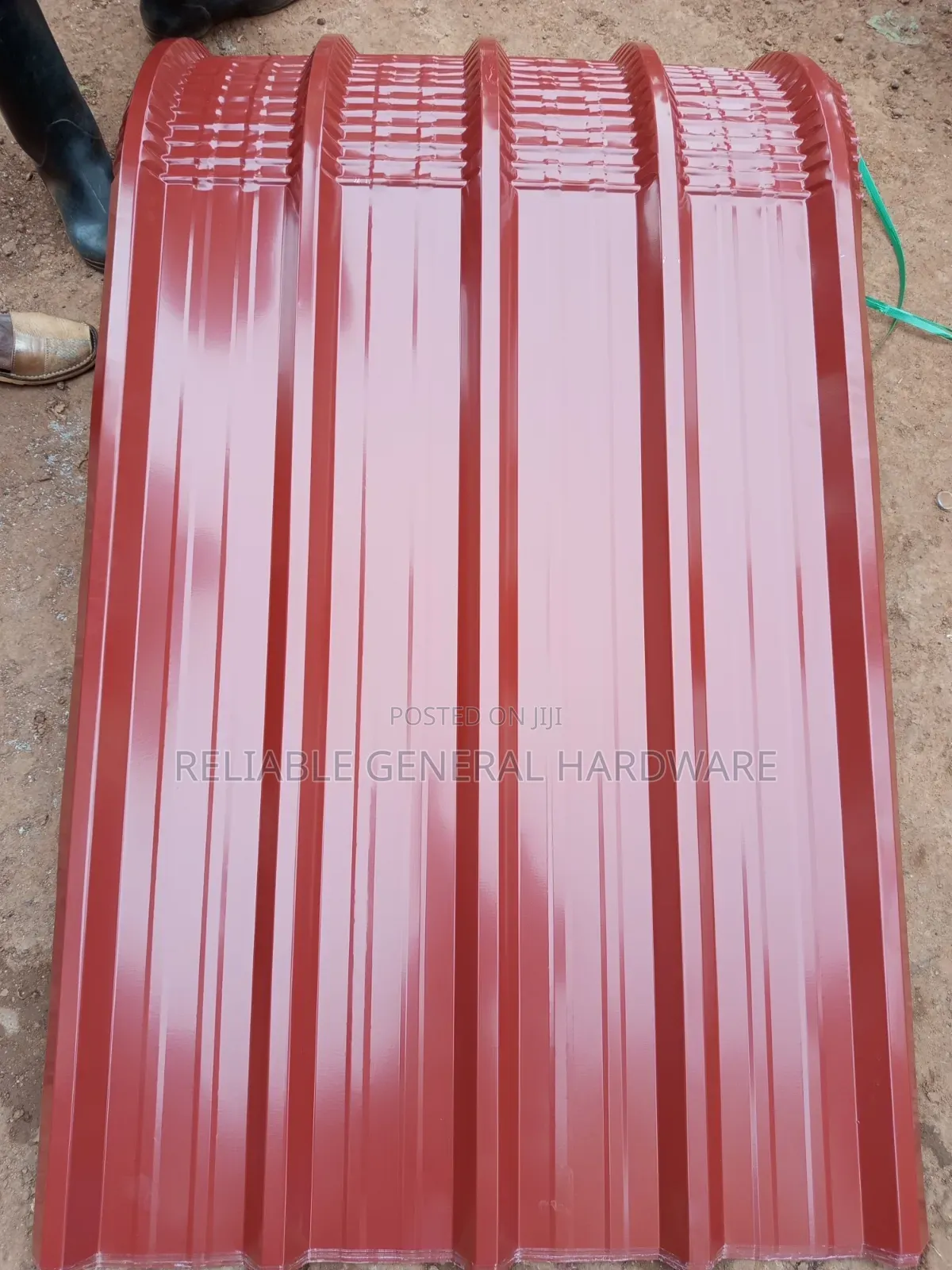 Bullnose Curved Iron Sheets Red G.30 1.8x1meter