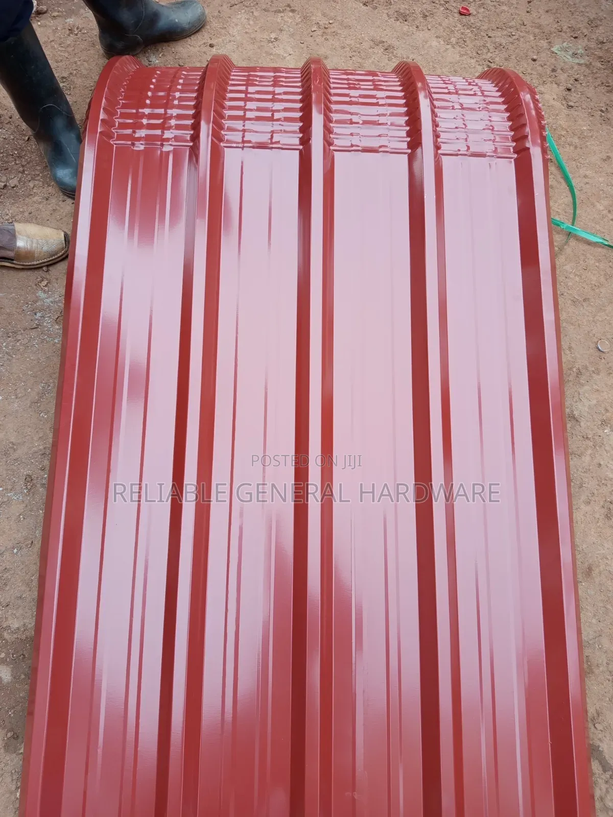 Bullnose Curved Iron Sheets Red G.30 1.8x1meter