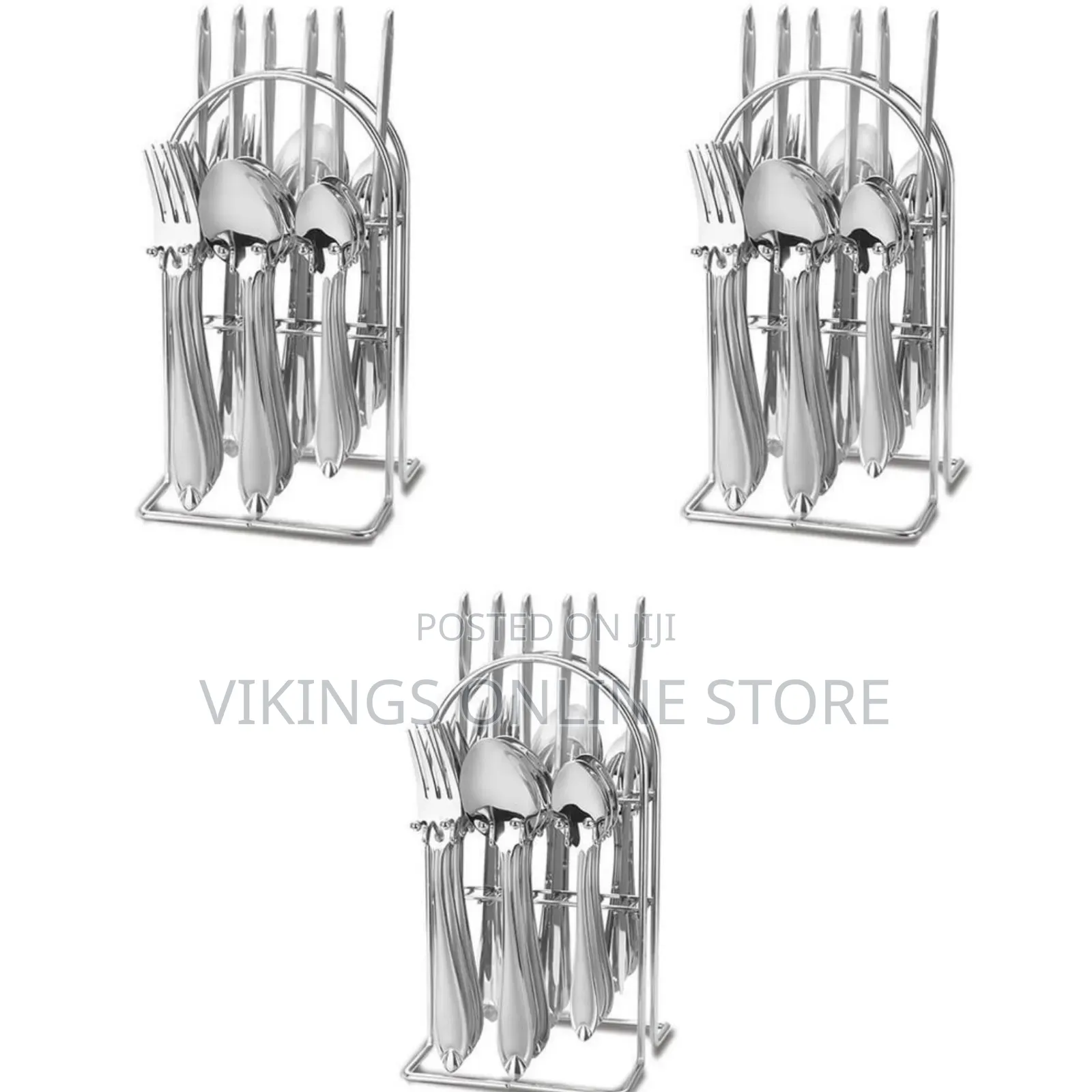 Cutlery Set-24 PCS of Tea Spoons,Table Spoon,Forks,Table Knives-Silver