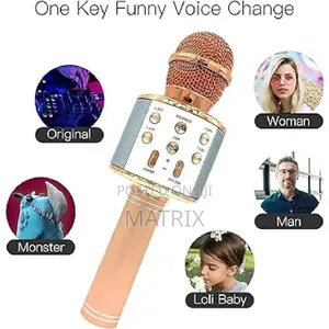 Kids Wireless Bluetooth Karaoke Microphone, Microphone Toys Gifts