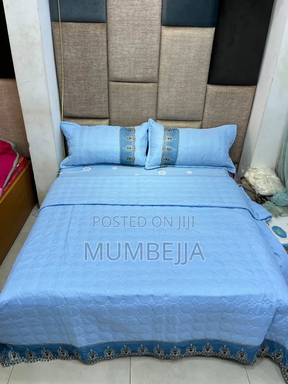 Lavender Quilted Bedspread