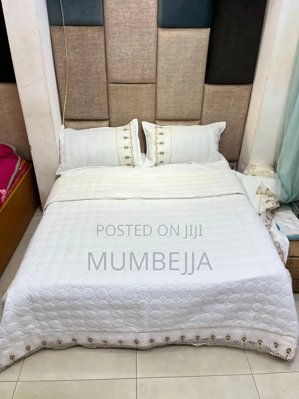 Lavender Quilted Bedspread