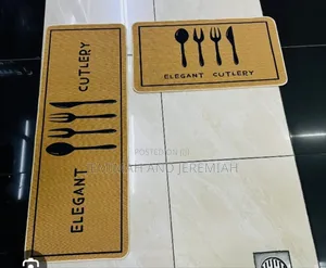 Anti Slip Rubber 2piece Kitchen Mats
