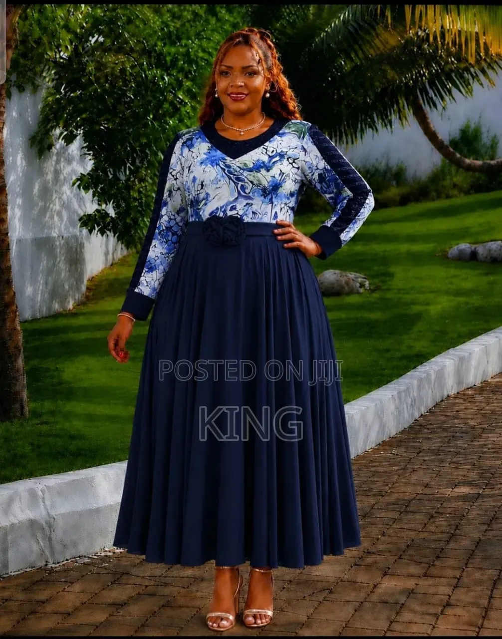 Floral Pleated Dress